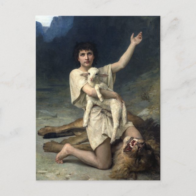 Elizabeth Jane Gardner David the Shepherd Postkarte (Vorderseite)