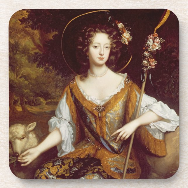 Elizabeth Jones, Gräfin von Kildare, c.1684 (Öl Getränkeuntersetzer (Vorderseite)