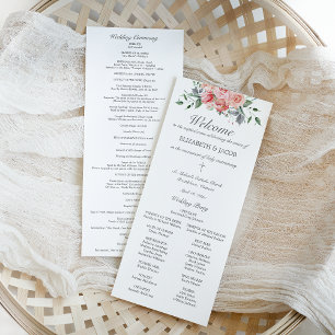 Elizabeth Katholic Wedding Program with Mass