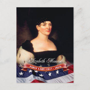 Elizabeth Monroe, First Lady der USA Postkarte