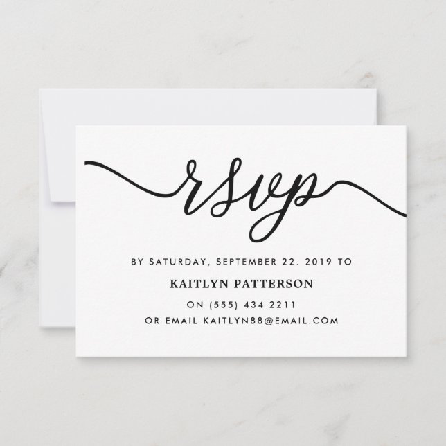 Elizabeth Munoz-Miranda RSVP Karte (Vorderseite)