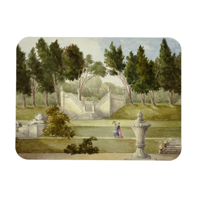 Elizabeth Murray - Garten bei Clifton Hall Magnet (Horizontal)