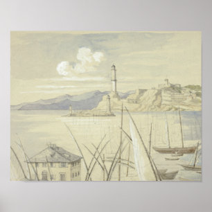 Elizabeth Murray - Genua von der Croce di Malta Poster
