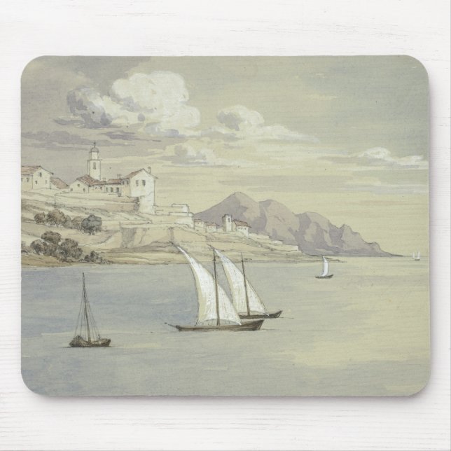 Elizabeth Murray - Portofino aus dem Meer, Genua Mousepad (Vorne)