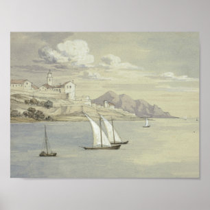 Elizabeth Murray - Portofino aus dem Meer, Genua Poster