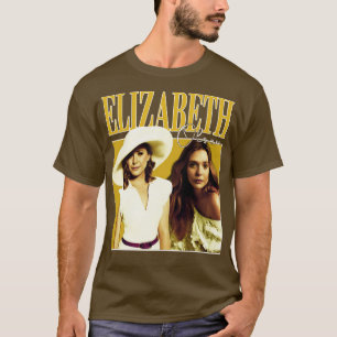 Elizabeth Olsen Retro Stil T-Shirt