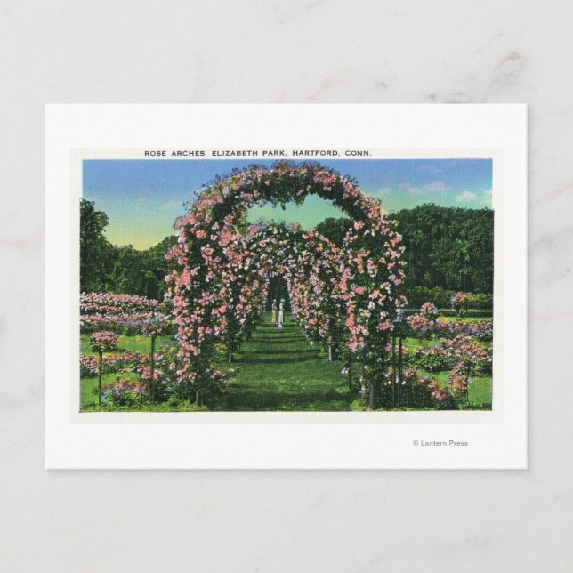 Elizabeth Park Sicht auf die Rose Arches Postkarte (Vorderseite)
