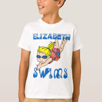 Elizabeth schwimmt T - Shirt