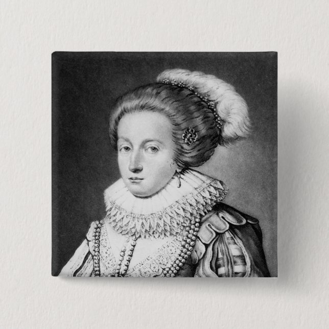 Elizabeth Stuart, Königin von Böhmen Button (Vorderseite)