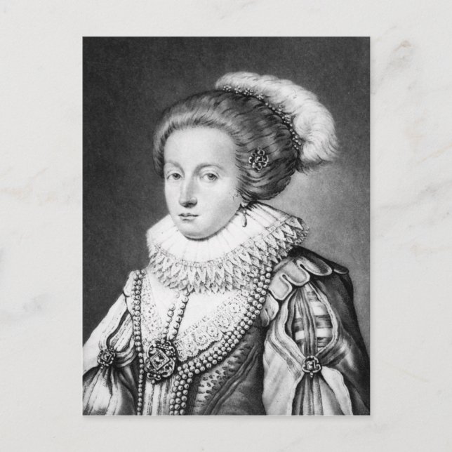 Elizabeth Stuart, Königin von Böhmen Postkarte (Vorderseite)