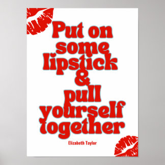 Elizabeth Taylor Motivierend Zitate Poster