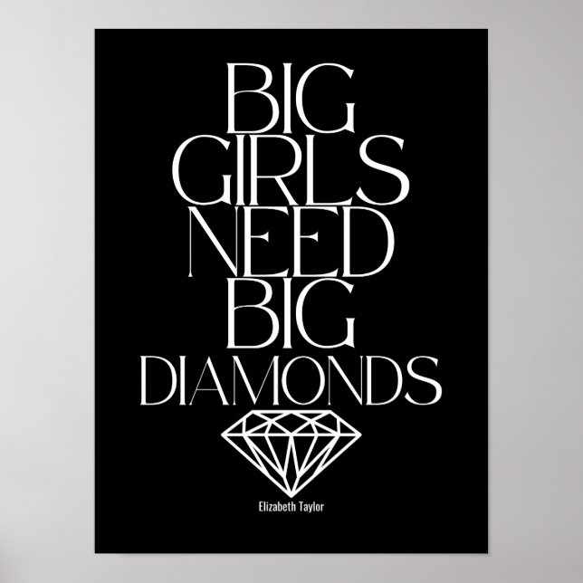 Elizabeth Taylor Quotes Women Power Poster (Vorne)