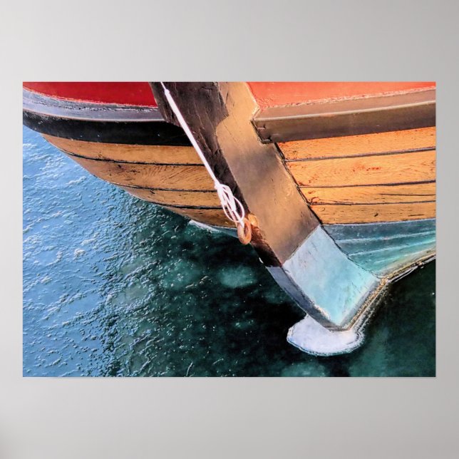 Elizabeth Tilley im gefrorenen Hafen von Plymouth  Poster (Vorne)