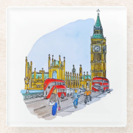 Elizabeth Tower, aka Big Ben Glasuntersetzer