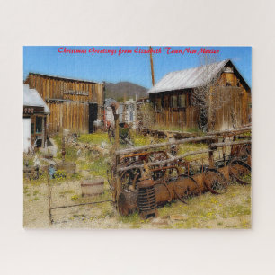 Elizabeth Town New Mexico.Christmas Grüße Puzzle