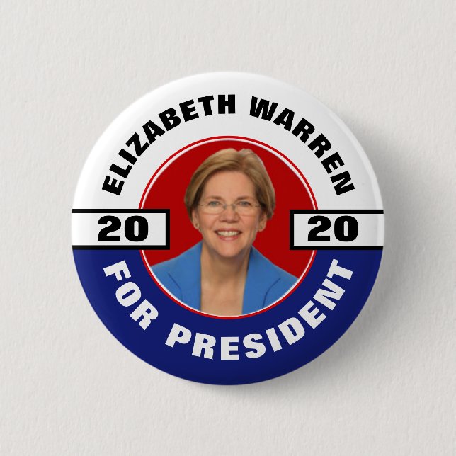 Elizabeth Waren 2020 Button (Vorderseite)
