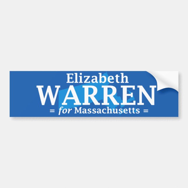 Elizabeth Waren für Massachusetts-Autoaufkleber Autoaufkleber (Vorne)