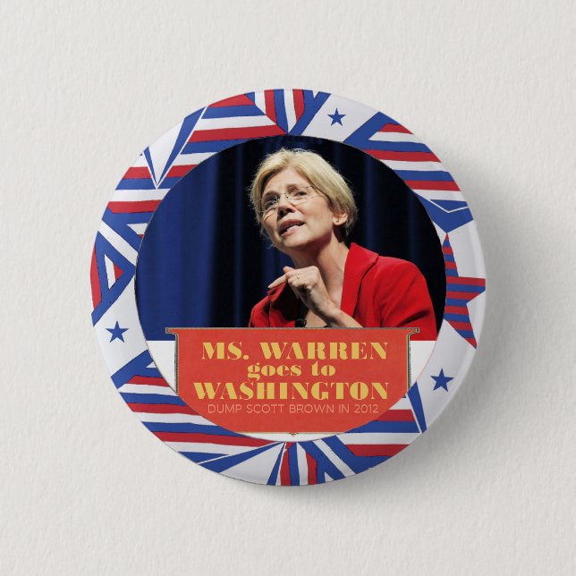 Elizabeth Waren für Senator 2012 Button (Vorderseite)