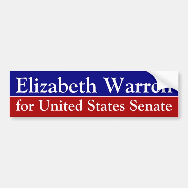 Elizabeth Waren für Senats-Autoaufkleber Autoaufkleber (Vorne)