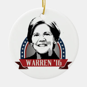 ELIZABETH WAREN, ZUM VON VON IM JAHRE 2016-2016 KERAMIKORNAMENT