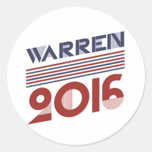 ELIZABETH WARREN 2016 VINTAGE STIL -.png Runder Aufkleber