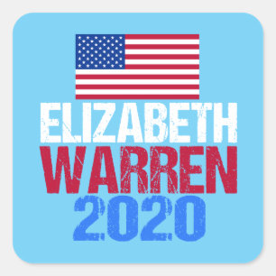 Elizabeth Warren 2020 Quadratischer Aufkleber