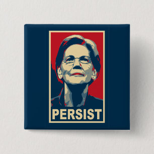 Elizabeth Warren Durchhalten Button