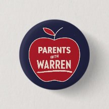 Elizabeth Warren - Eltern mit Warren Button