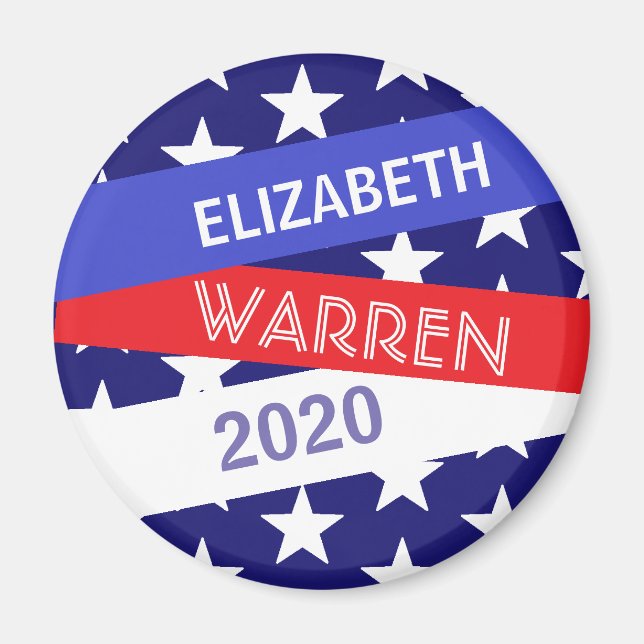 Elizabeth Warren für den Präsidenten 2020 Magnet (Vorne)