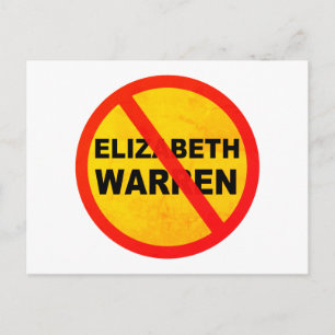 Elizabeth Warren für den Präsidenten Anti-Popular Postkarte