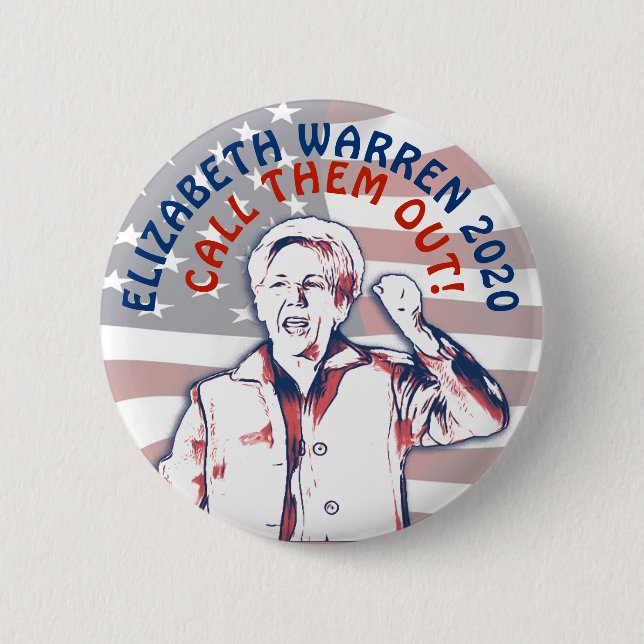 Elizabeth Warren für die Präsidentschaftswahl 2020 Button (Vorderseite)