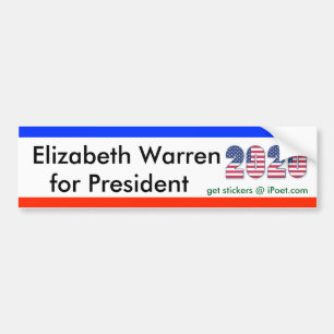 ELIZABETH WARREN FÜR PRÄSIDENT 2020 Autoaufklebe Autoaufkleber