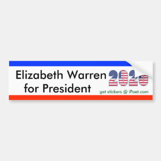 ELIZABETH WARREN FÜR PRÄSIDENT 2020 Autoaufkleber