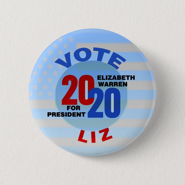 Elizabeth Warren für Präsident 2020 Button (Vorderseite)