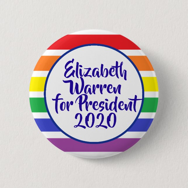 Elizabeth Warren für Präsident 2020 Button (Vorderseite)