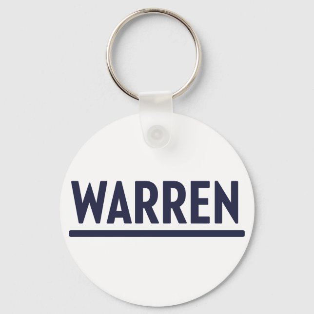 Elizabeth Warren Logo für den Präsidentschaftswahl Schlüsselanhänger (Vorderseite)