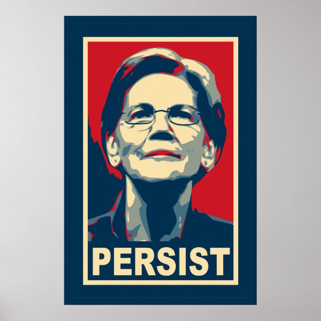 Elizabeth Warren Persist Poster (Vorne)