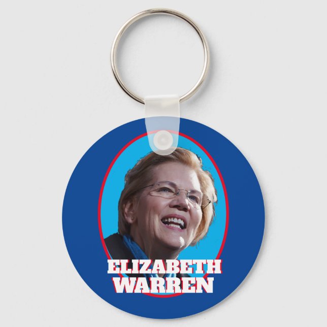 Elizabeth Warren Portrait Schlüsselanhänger (Vorderseite)
