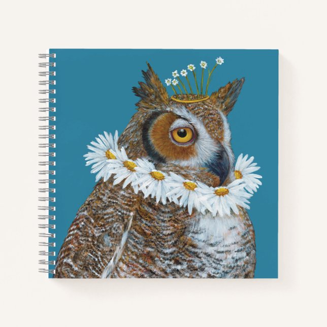 Elizabethan Owl Notebook Notizbuch (Vorderseite)
