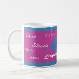 Elizabethinternationale NamensTasse Kaffeetasse