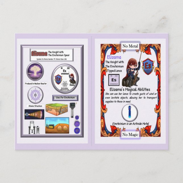 Elizama - Ritter Einsteinium Lance Postkarte (Vorderseite)