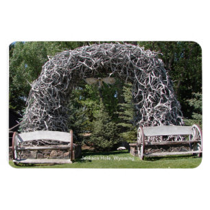 Elk Antler Archway - Jackson Hole, Wyoming Magnet