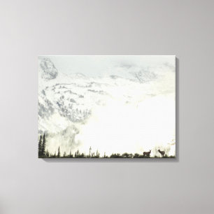 Elk at Grand Teton National Park Fotografy Leinwanddruck