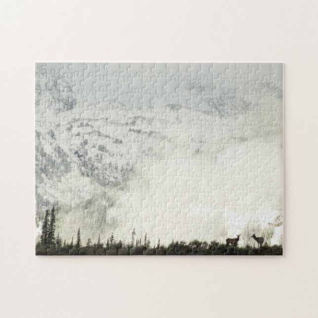 Elk at Grand Teton National Park Fotografy Puzzle (Horizontal)