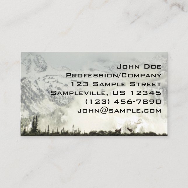 Elk at Grand Teton National Park Fotografy Visitenkarte (Vorderseite)