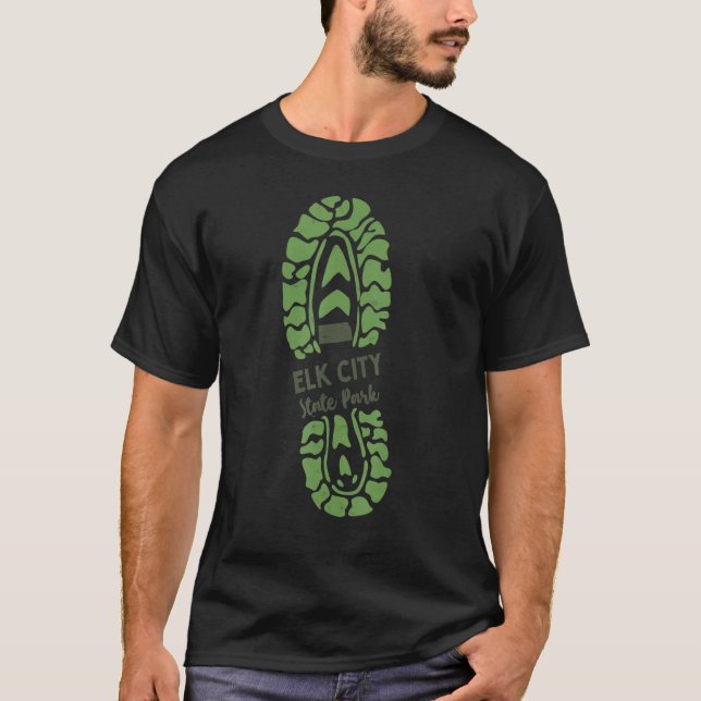 Elk City Staat Park Kansas Ks Wanderboot T-Shirt (Vorderseite)