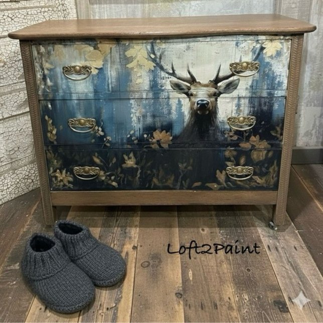 Elk Deer Estes Park Colorado Reisedekoupage Seidenpapier (Von Creator hochgeladen)