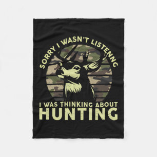 Elk Deer Hunter Funny Deer Junting T-Shirt Gaben V Fleecedecke