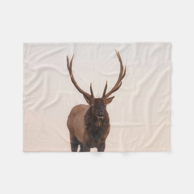 Elk Fleece Blanket (Vorderseite (Horizontal))