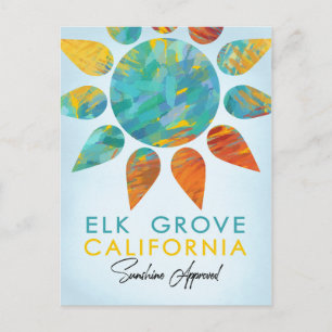Elk Grove California Sunshine Travel Postkarte